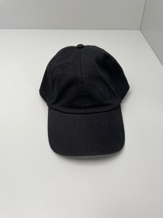 Persona Black Baseball Hat with Back Logo