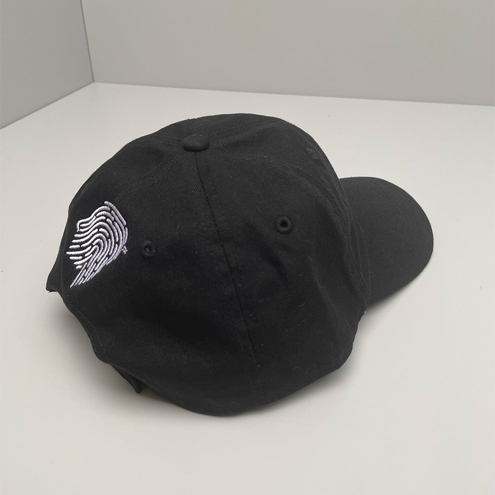 Persona Black Baseball Hat with Back Logo