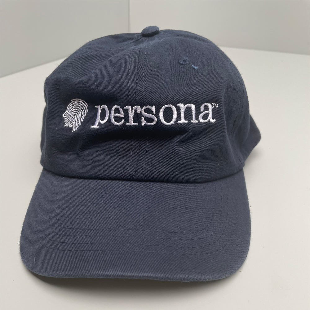 Persona Blue Baseball Hat with Front Logo